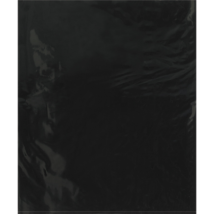 15 x 18" - 2 Mil Black Flat Poly Bags (100 Pack)